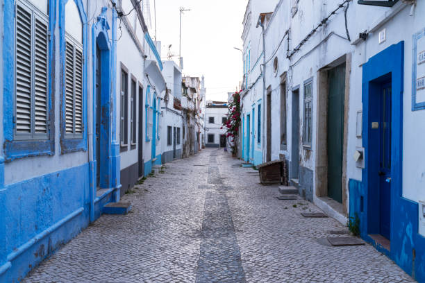 istock Typical portuguese architecture and colorful buildings 2163262692