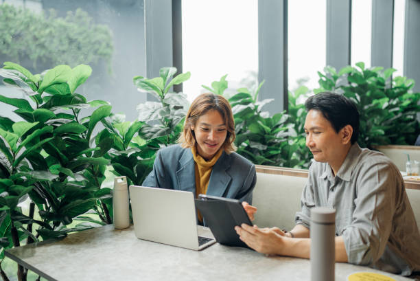 istock Group of business people working together in modern office working space 2163264105
