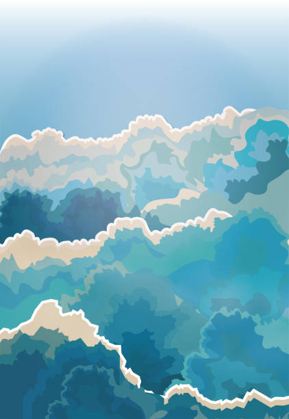 istock Stratus clouds in blue and beige pastel colors 2163264129