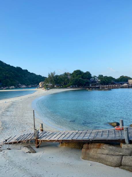 istock A pontoon on a heavenly beach 2163277556