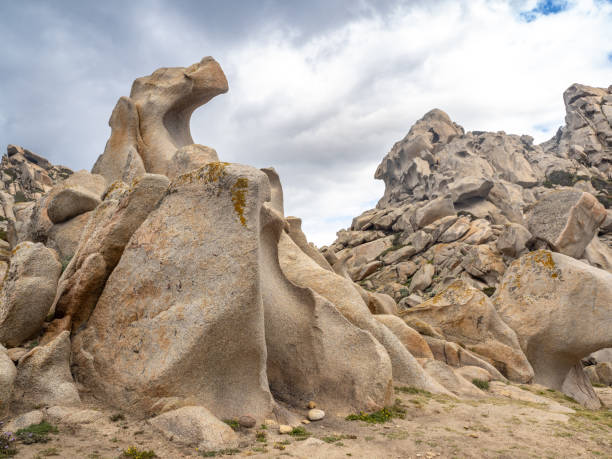 istock Curious rocks in Capo Testa, Sardinia island 2163288626