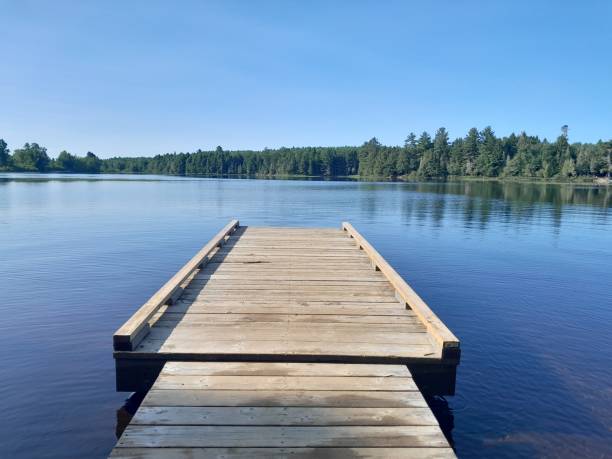 istock View from dock at Loon Bay, St. Croix River 2163289678