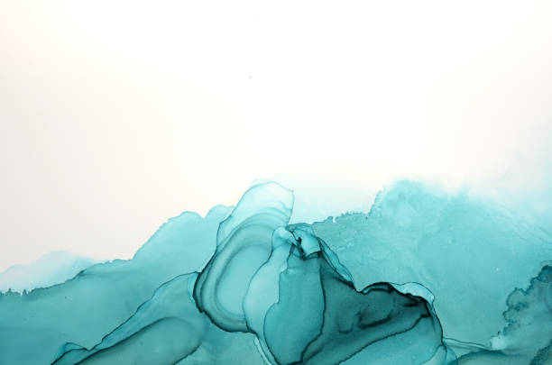 istock abstract background of blue-green stains 2163291464