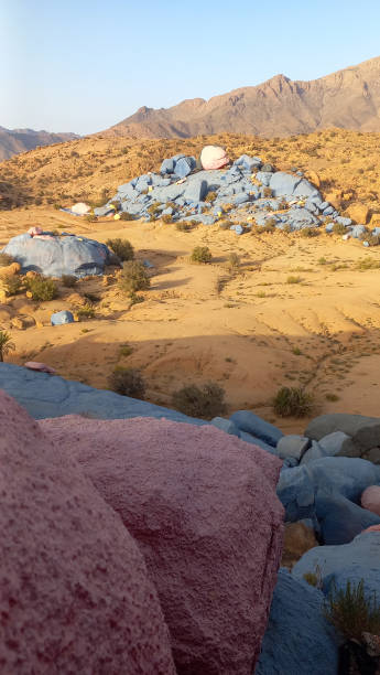 istock Colorful painted rocks (Awmerkt) near Tafraoute 2163293639