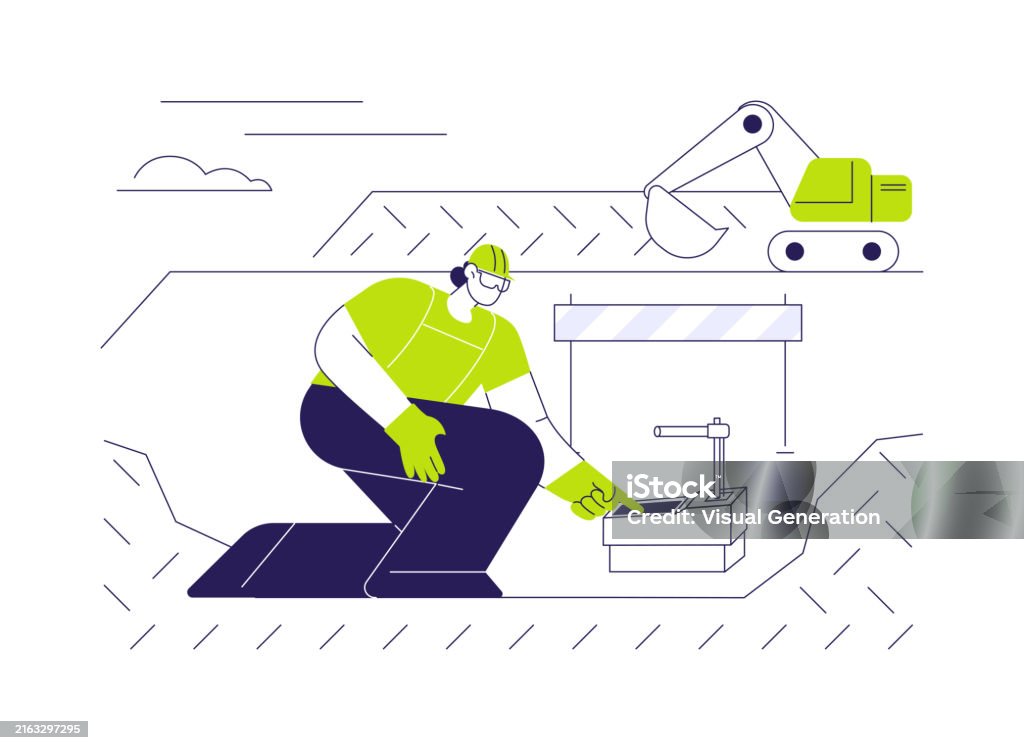 Compaction Testing Background Soil Compaction Testing Abstract Concept Vector Illustration Stock ...