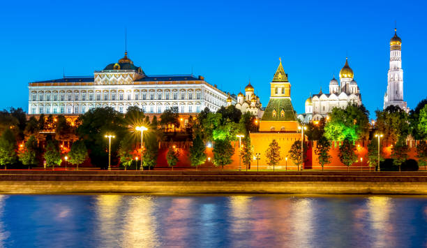 istock Moscow Kremlin at summer night, Russia 2163308238