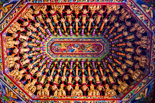 a traditional Chinese architectural element known as a caisson