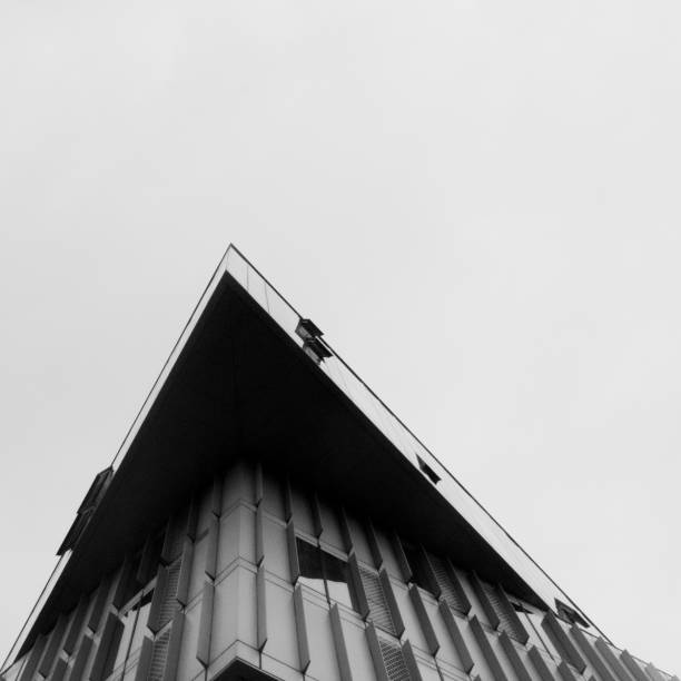 istock Triangle- A corner of a morden building 2163318480