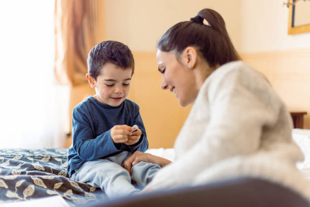 istock Mother and Son Morning Bonding 2163318728