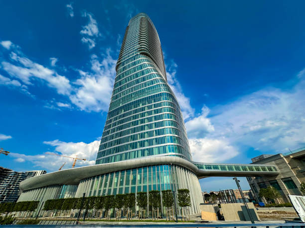 istock Belgrade Tower, officially known as Kula Belgrade, mixed-use skyscraper in the Belgrade Waterfront project, Serbia 2163326987