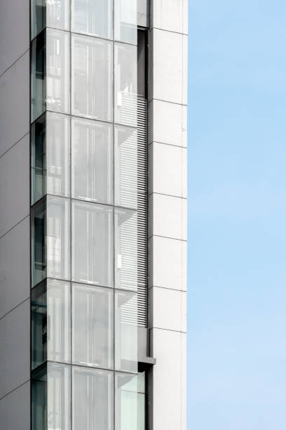 istock Abstract architecture background. Minimalist of urban building 2163328350