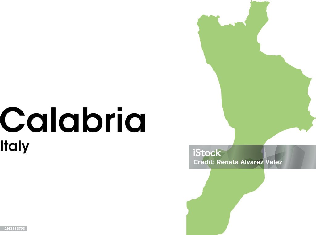 Calabrea Map Calabria Map Stock Illustration - Download Image Now - Abstract ...