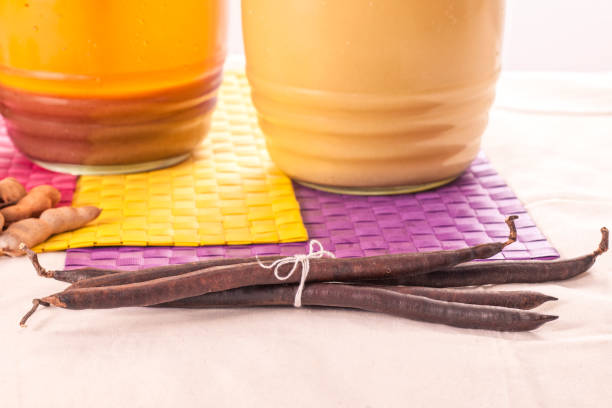 istock Beautiful composition of natural drink with elements around it. 2163335843