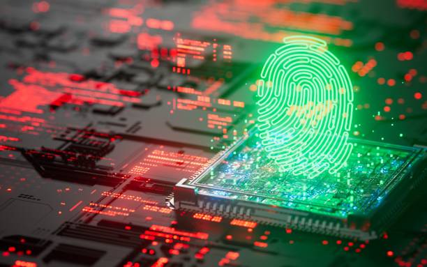 istock Finger Print Cyber Security Ransomware Email Phishing Encrypted Technology, Digital Information Protected Secured 2163345173