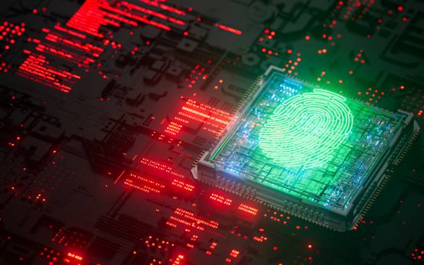 istock Finger Print Cyber Security Ransomware Email Phishing Encrypted Technology, Digital Information Protected Secured 2163345247