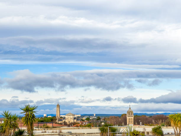 Cityscape of Montpellier, France