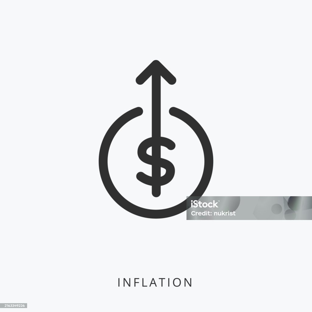 Vector Sign Inflation An Abstract Sign About Inflation Isolated Vector Illustration Stock ...