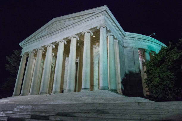 istock Washington DC - Jefferson Memorial North West View at Night 2163358073