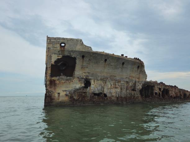 istock S.S. Selma Concrete Ship Shipwreck In Galveston Bay 2163360620