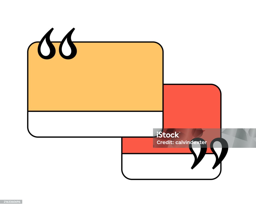 Stock Image Text Box Text Boxes With Quotation Marks Stock Illustration - Download Image Now ...