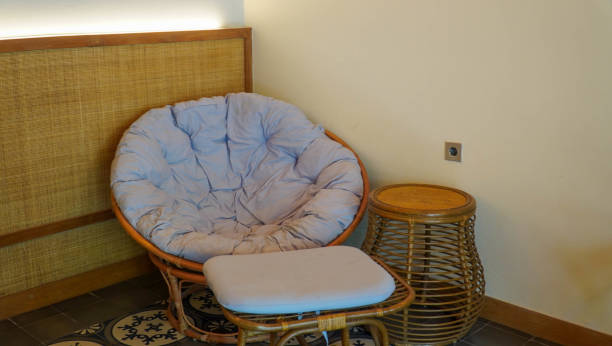 istock sitting chair in a hotel room 2163361599