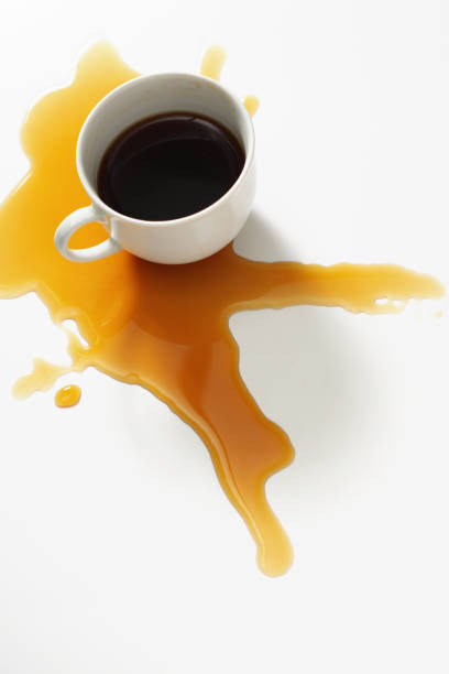 istock Spilled cup of coffee 2163364762