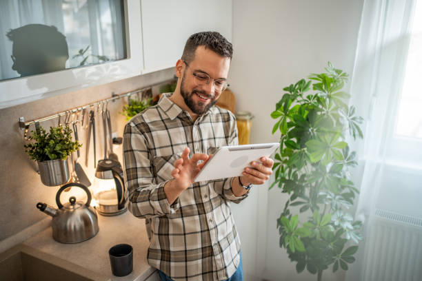 istock Every morning, over coffee, check your online status on the social network 2163364904
