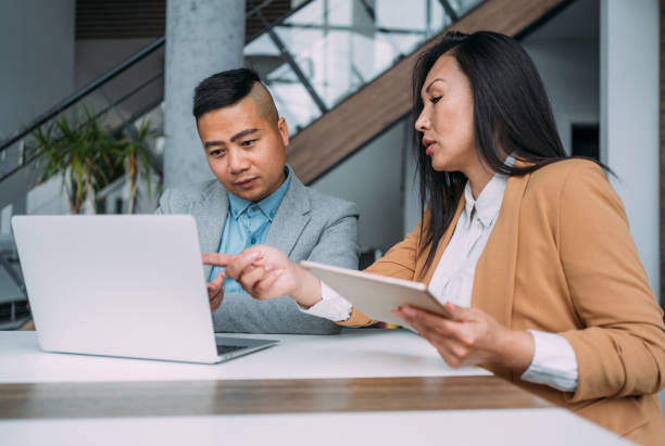 istock Business partners in meeting. 2163365380