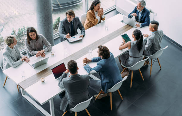 istock Business persons on meeting in the office. 2163365409