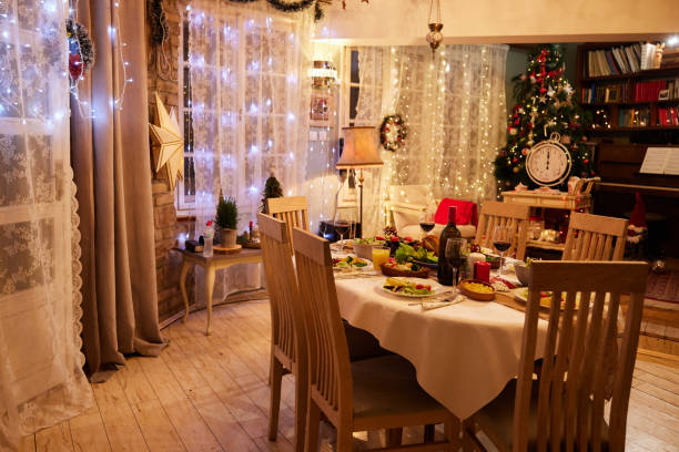 istock Dining room on Christmas Eve! 2163368905