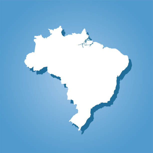 Brazil Map Vector Icon 380+ Brazil Outline Map Shadow Clip Art Stock Illustrations, Royalty ...