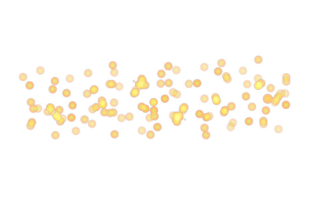 istock Christmas glowing bokeh confetti light and glitter texture overlay for your design. Festive sparkling gold dust. Holiday powder dust for cards, invitations, banners, advertising. 2163376431