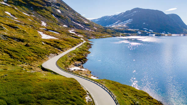 istock Winding Road Through Norwegian Mountains, Langvatnet, Geiranger, Norway 2163379919