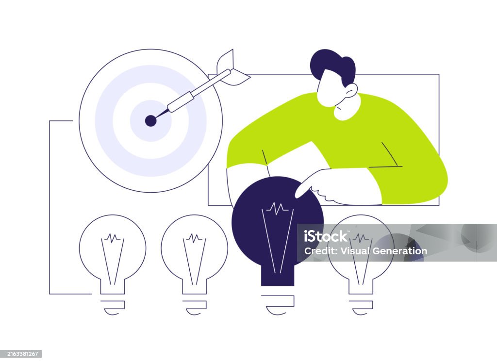 Goal Rate Vector Smart Goal Setting Abstract Concept Vector Illustration Stock ...
