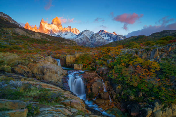 istock Fitz roy sunrise in Patagonia 2163384220