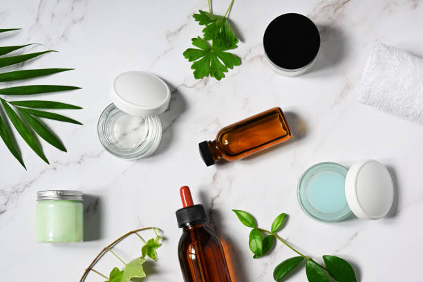istock Composition of beauty care products 2163388917