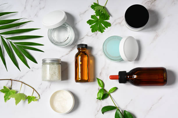 istock Composition of beauty care products 2163388918