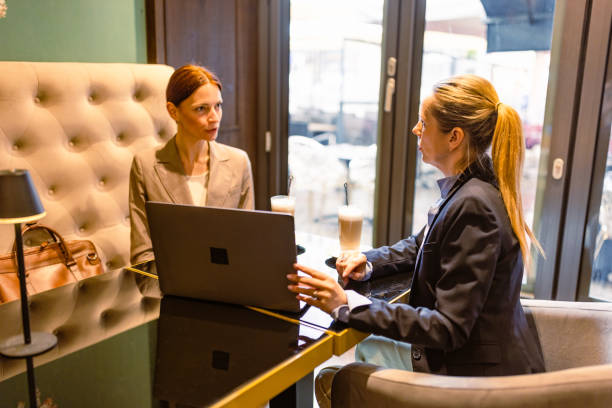 istock Business Meeting at Cozy Cafe 2163394677