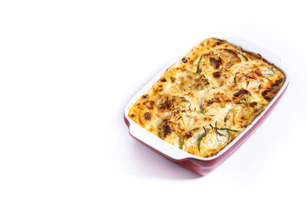 Vegan lasagne with vegetables