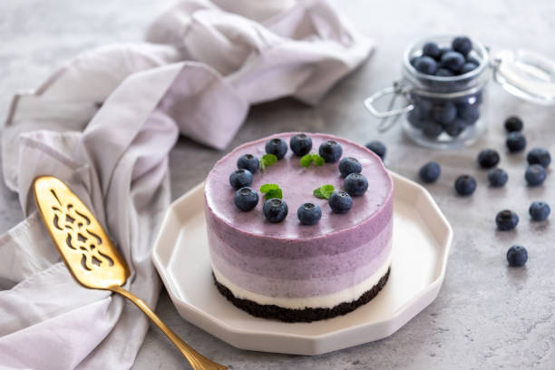istock No-Bake blueberry layered cheesecake 2163403957