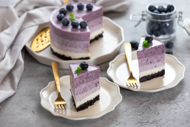 istock No-Bake blueberry layered cheesecake 2163403964