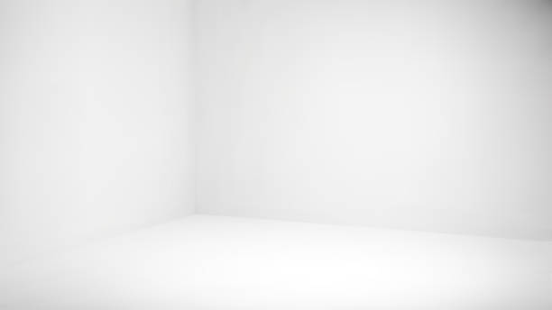 3d biały pusty narożnik pokój studyjny wektor tło. perspektywiczna podłoga i ściana abstrakcyjny wyświetlacz produktu pusta ilustracja lightbox. cube photostudio wnętrze platformy przestrzeni widok szablon banera. - studio stock illustrations