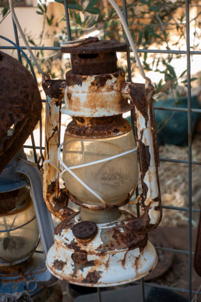 istock Rustic Metal kerosene lamp 2163406033