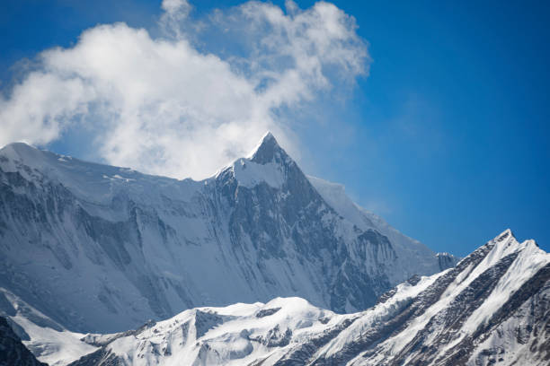 istock the Annapurna on the trekking trip 2163407002