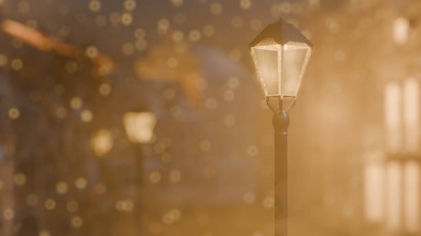 istock Street of snow 2163408448