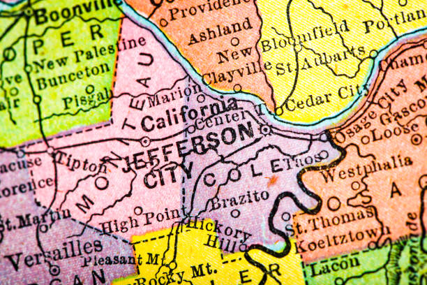 istock Antique map of Jefferson City, Missouri (1899) 2163409183