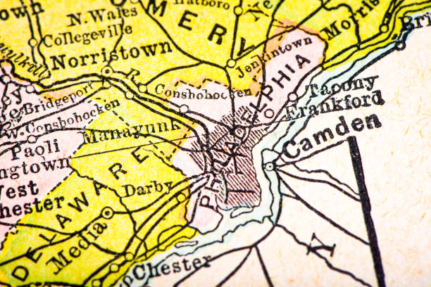 istock Antique map of Philadelphia, Pennsylvania (1899) 2163409591
