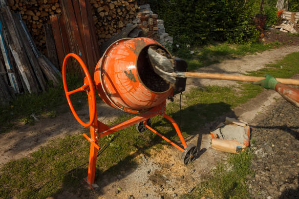 istock Concrete mixer on the construction site. 2163415609