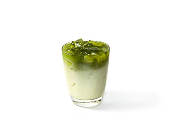 istock Ice green tea put on white background and isolated style. 2163416678