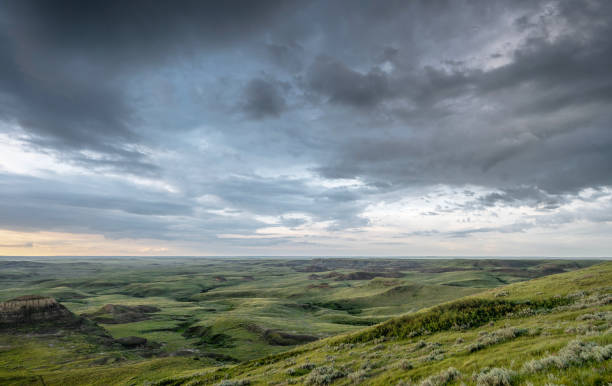 istock Storm Clouds over the Valley of 1000 Devils in Grasslands National Park, Saskatchewan 2163417771